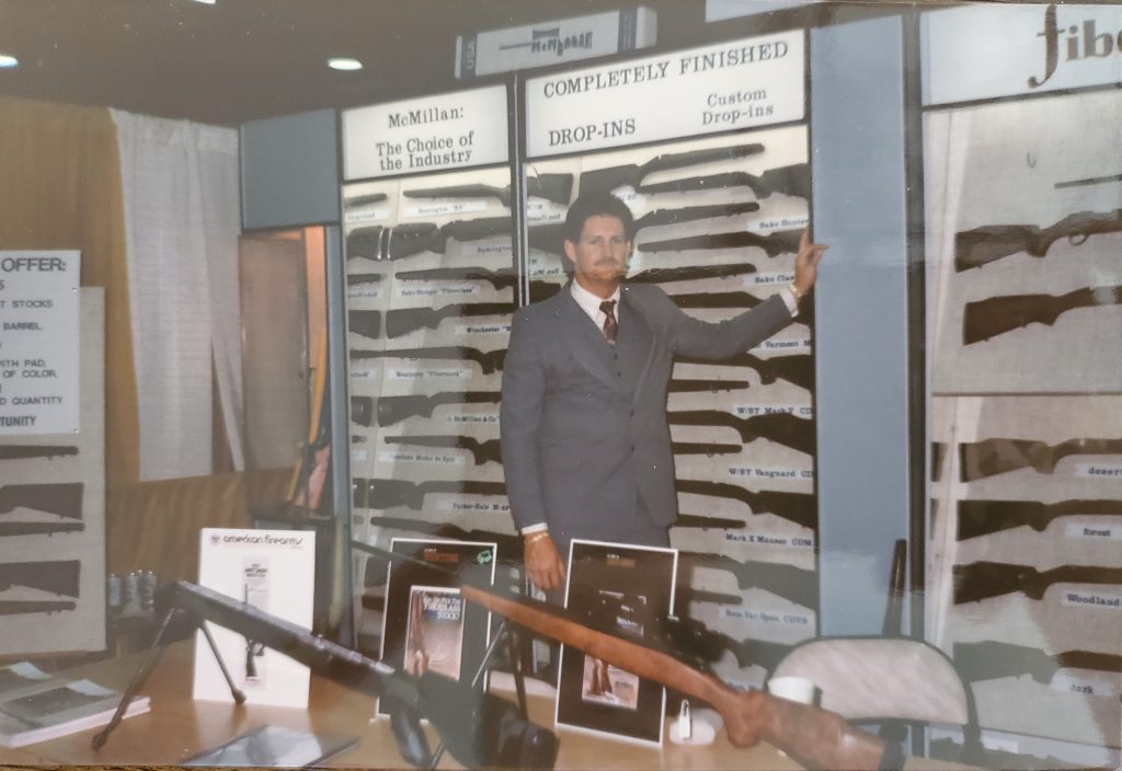 Kelly McMillan in the early 80's at SHOT Show.  