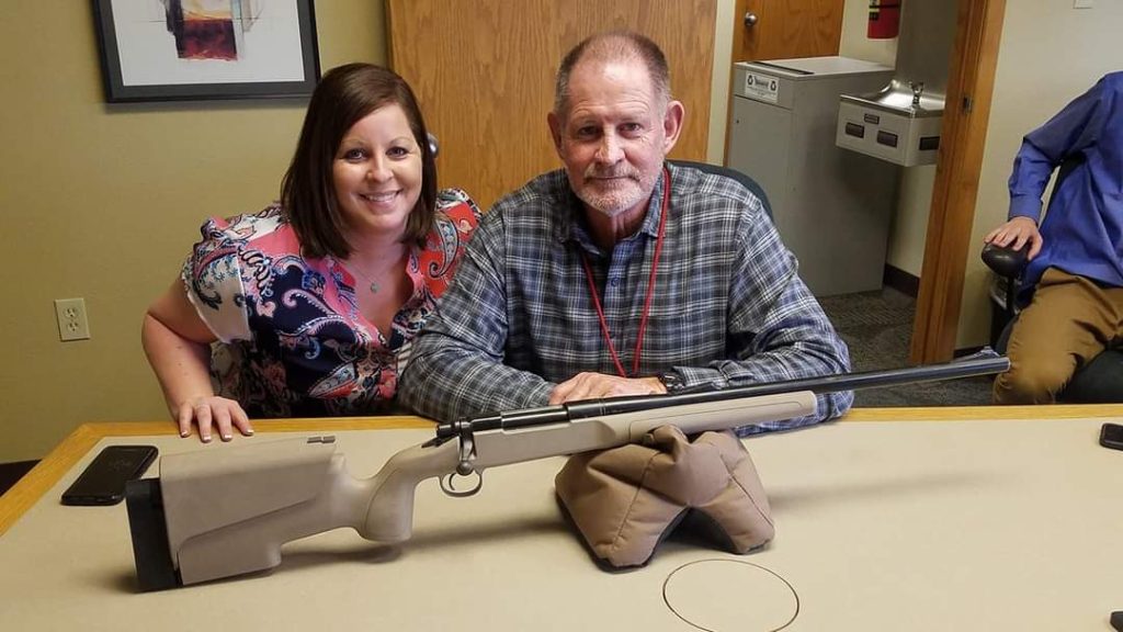 Kelly McMillan and his Daughter Britainy McMillan once they solidified the design for the Legend.